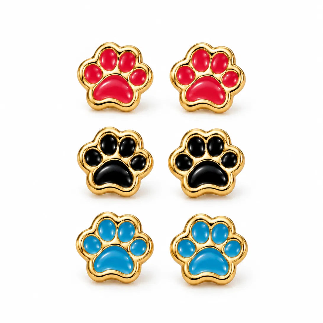 Little Paws Earring Set