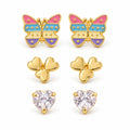 Butterfly Sparkle Earring Set