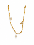 Triple Pearl Charm Kids Bracelet