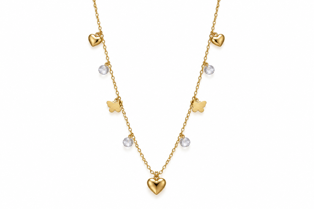 Hearts & Butterflies Necklace