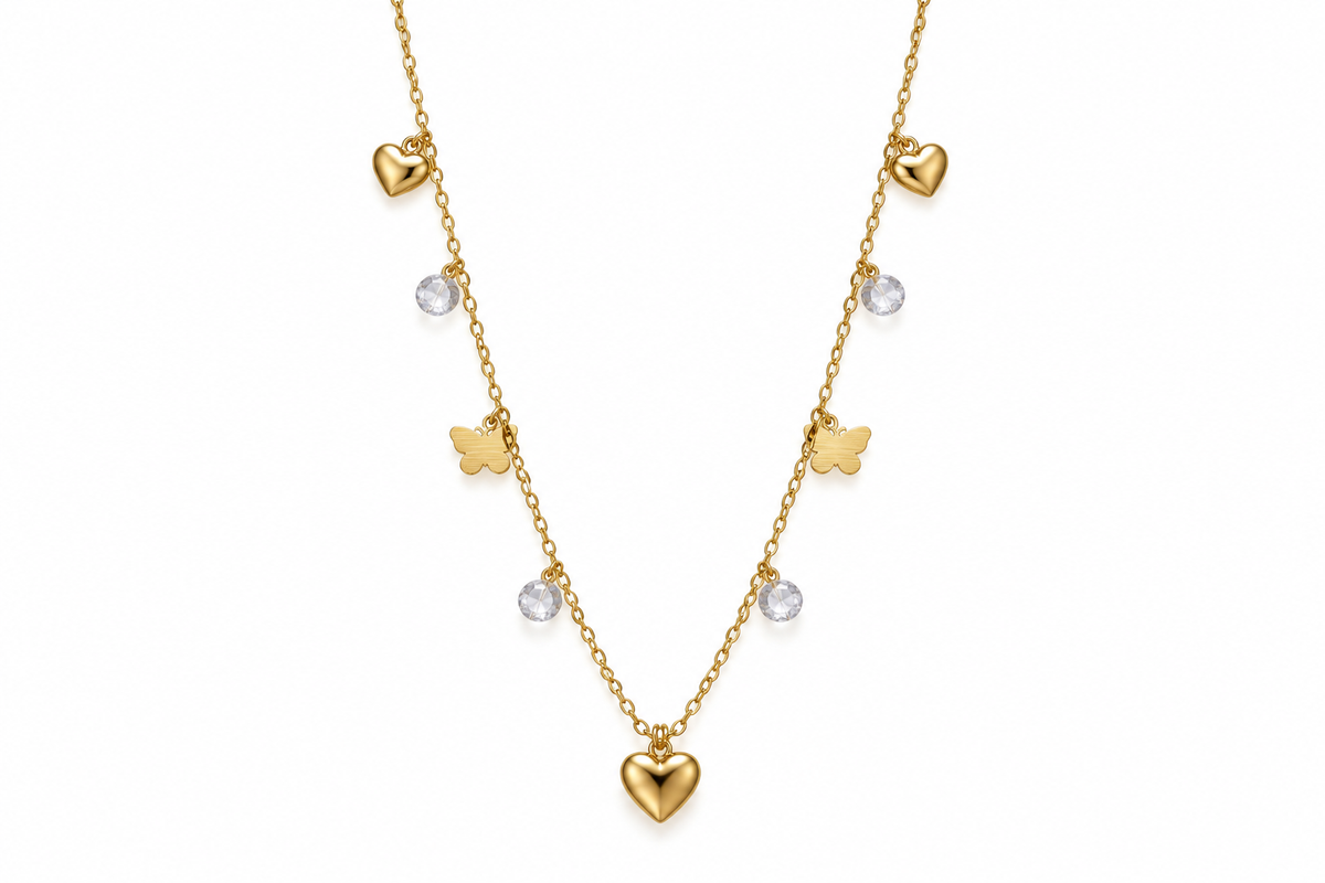 Hearts & Butterflies Necklace