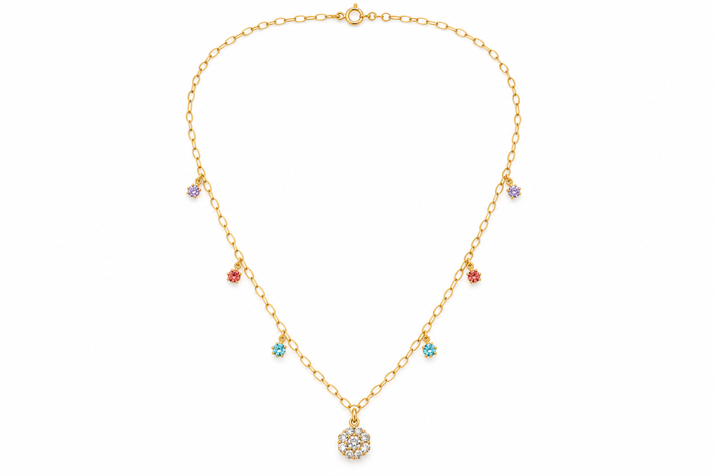 Rainbow Sparkle Necklace