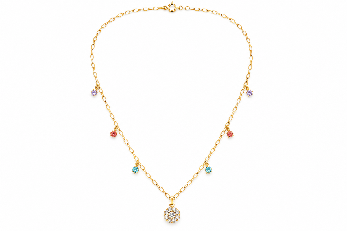 Rainbow Sparkle Necklace