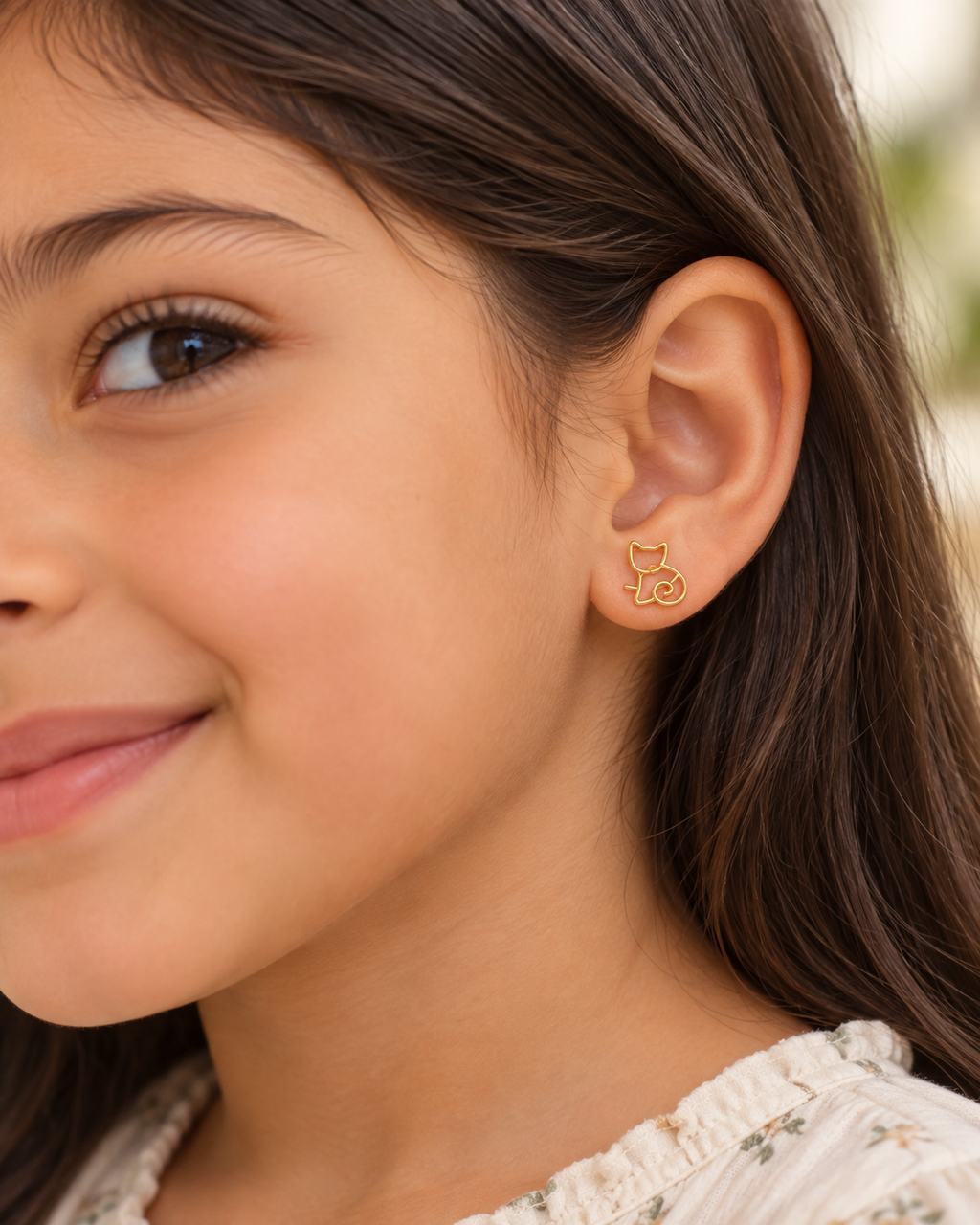 Little Kitty Outline Earrings