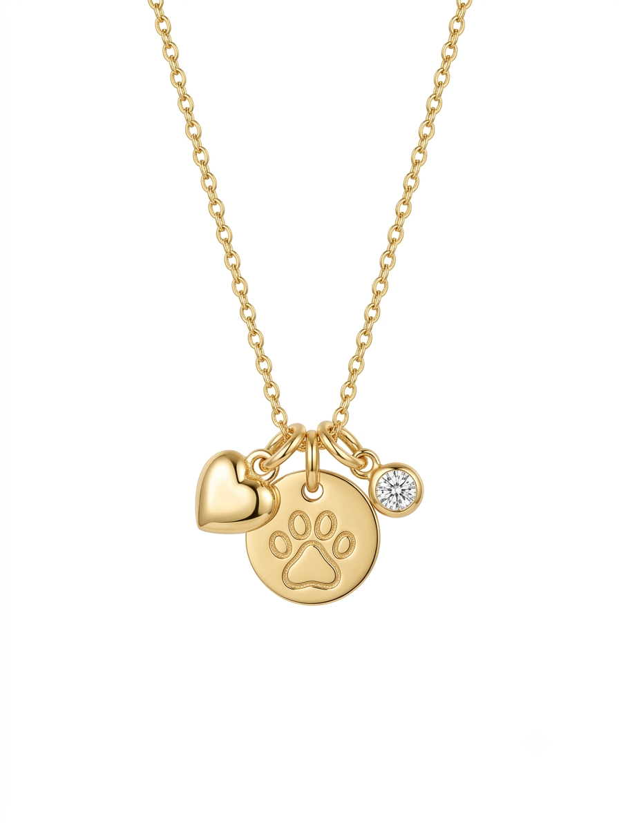 Infinity Paw Necklace