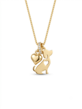 Interlocked Heart & Paw Necklace