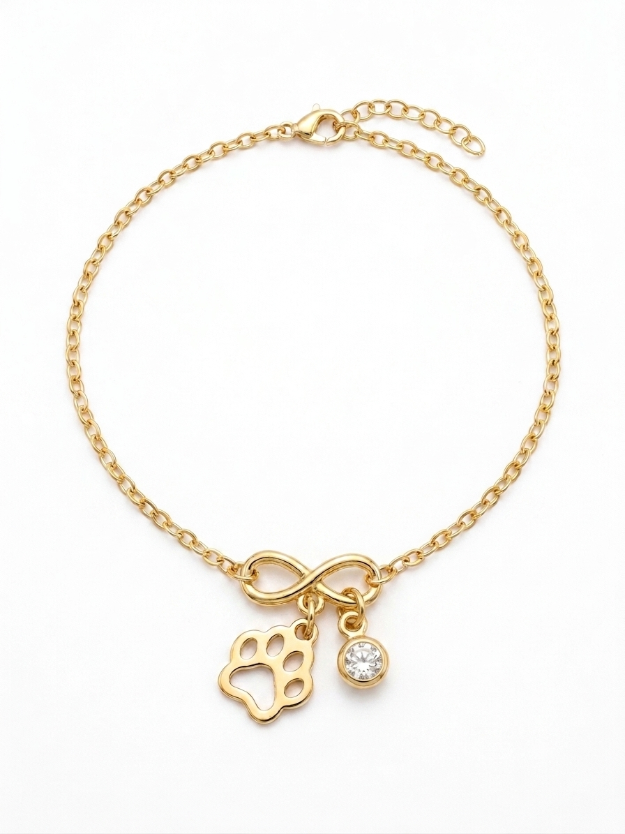 Infinity Paw Bracelet - Eternal Love - 18k Gold Plated | For Dog Moms