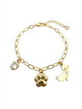 Paw Print & Love Bracelet