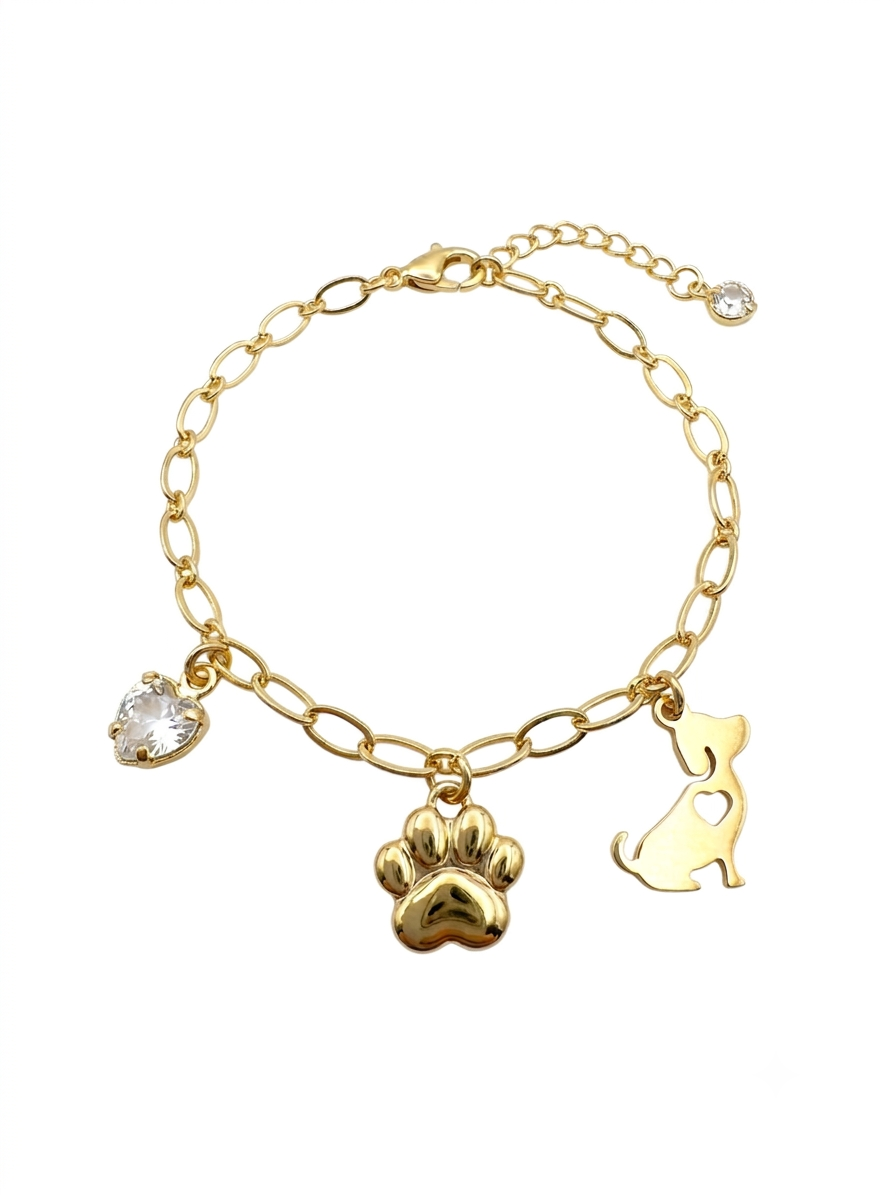Paw Print & Love Bracelet