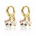 Little Panda Huggie Earrings