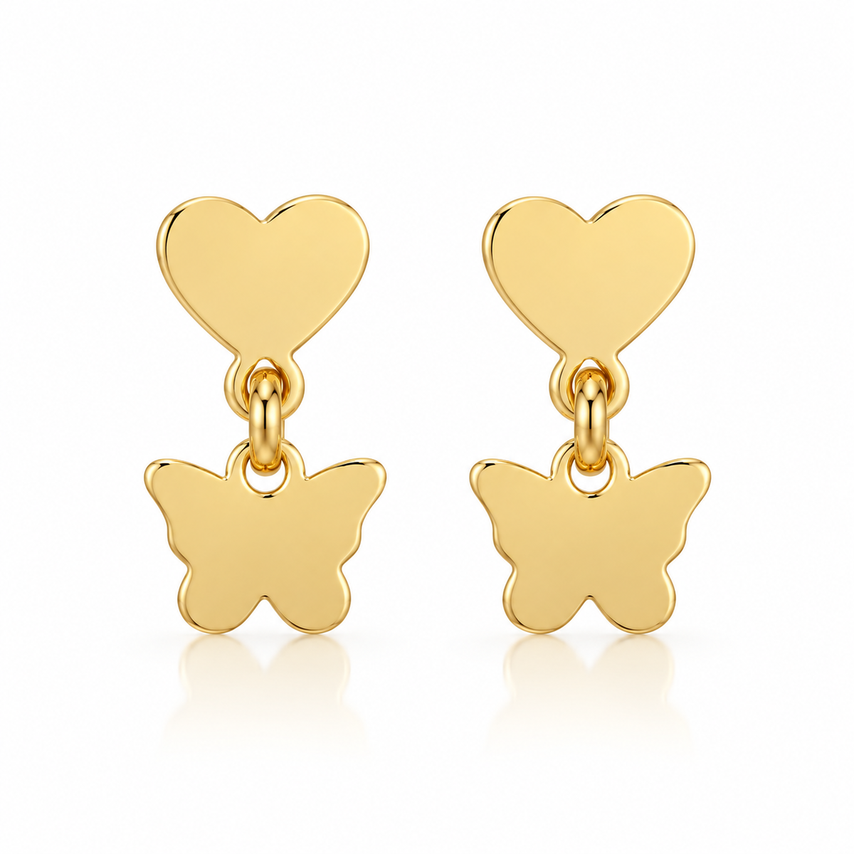 Heart & Butterfly Earrings