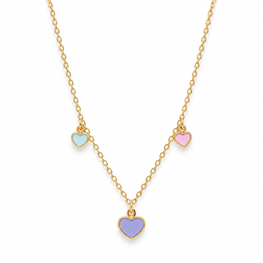 Little Hearts Trio Necklace