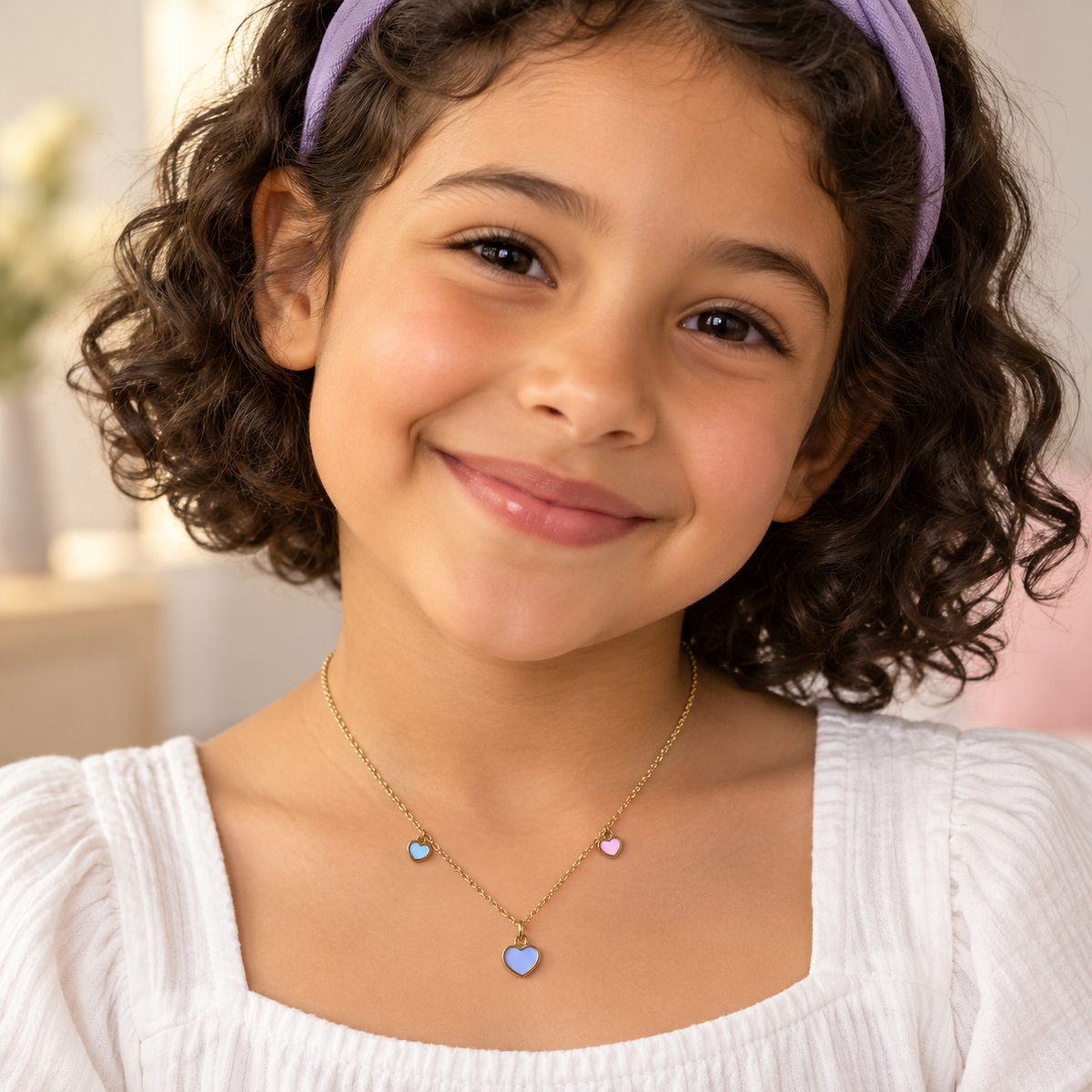 Little Hearts Trio Necklace