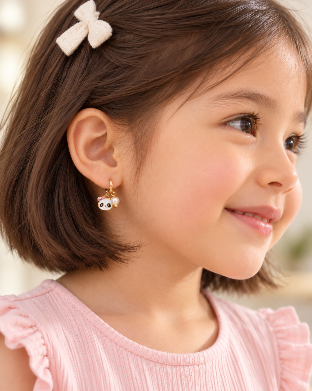Little Panda Huggie Earrings