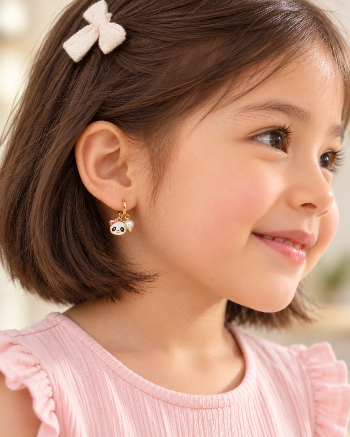 Little Panda Huggie Earrings