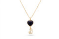 Heart Necklace with Kitten - 18k Gold Plated | For Cat Moms