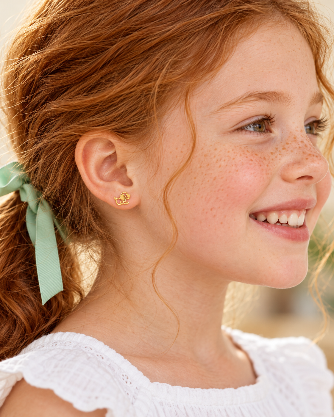 Playful Puppy Outline Earrings