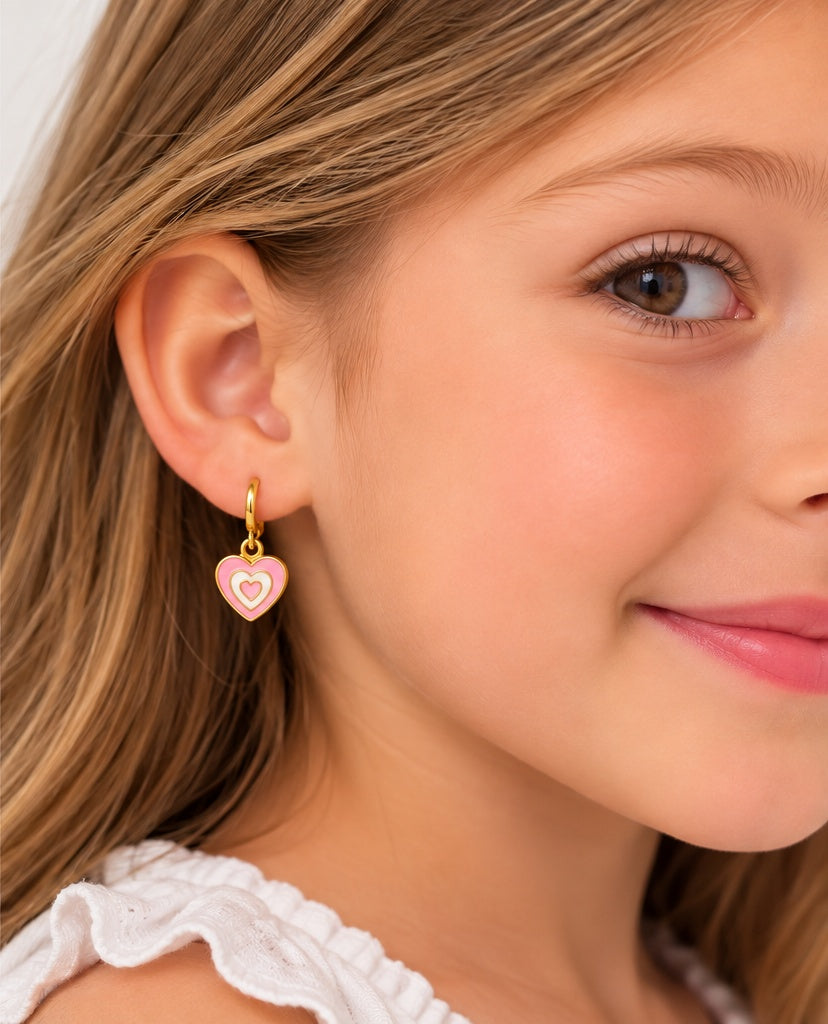 Sweetheart Huggie Earrings