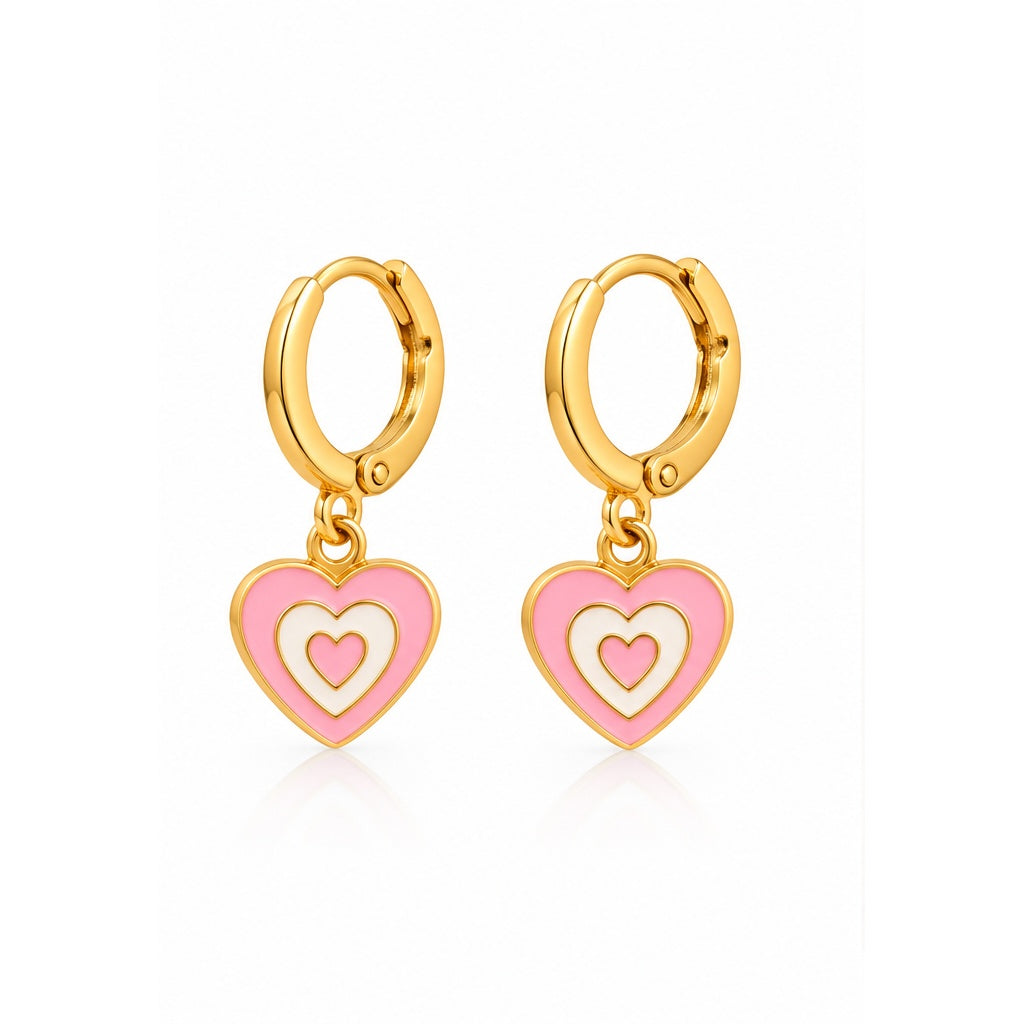 Sweetheart Huggie Earrings