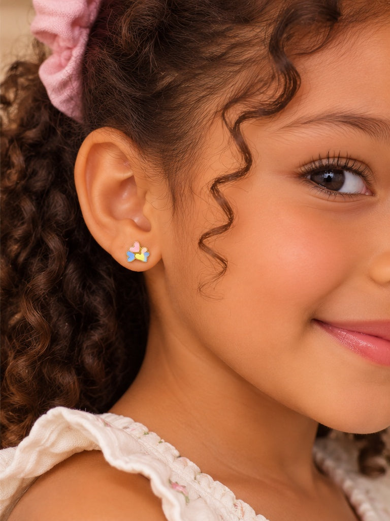 Rainbow Hearts Earrings