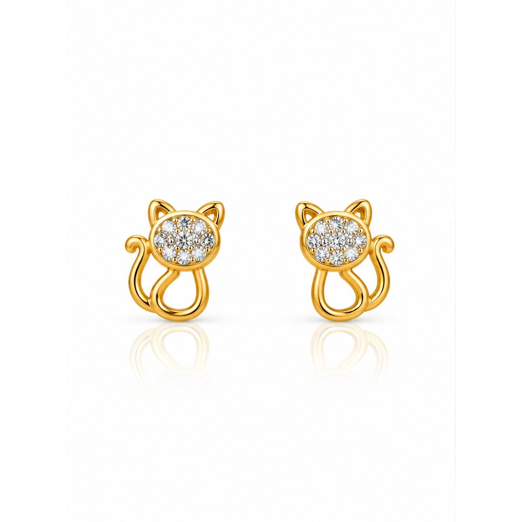 Sparkle Kitty Earrings