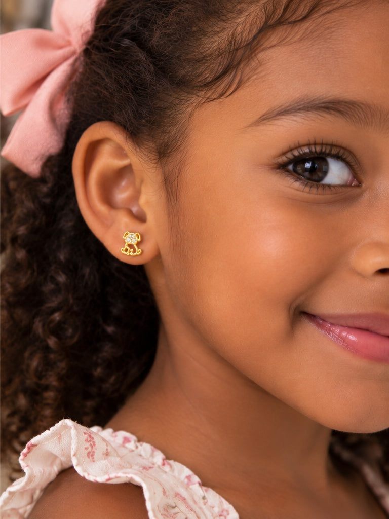 Sparkle Puppy Earrings