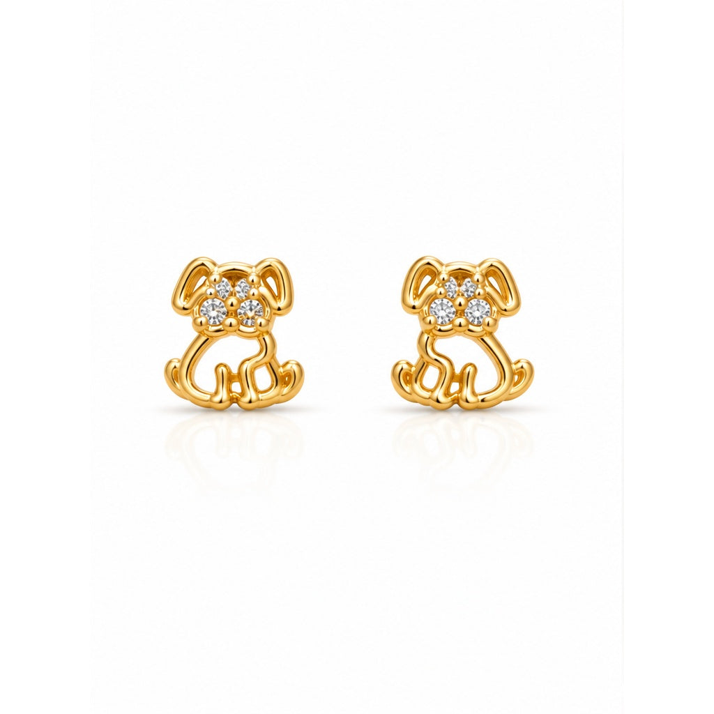 Sparkle Puppy Earrings