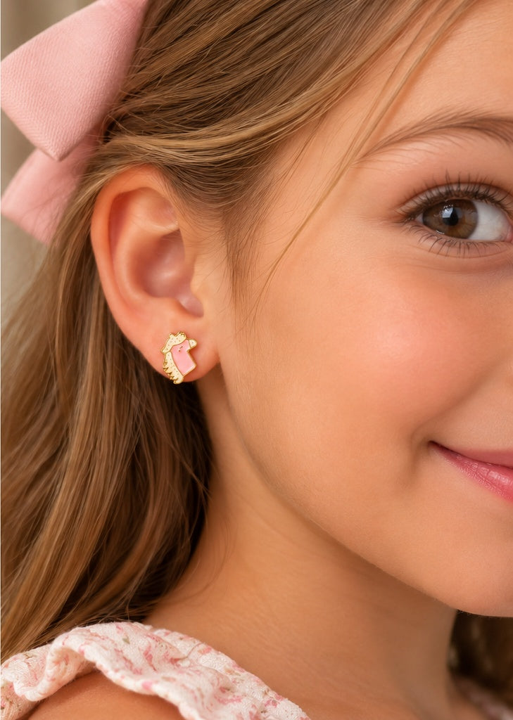 Pink Pony Earrings