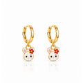 Bunny Bloom Huggie Earrings