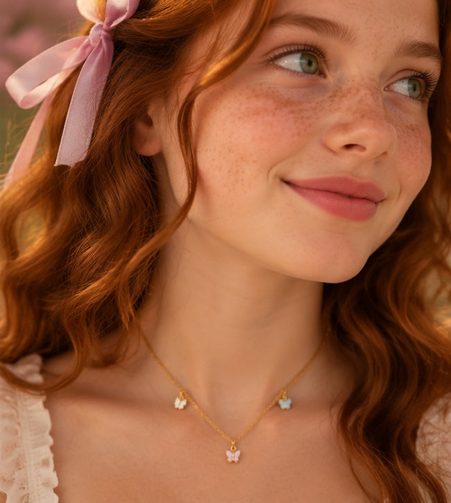 Fluttering Butterflies Necklace