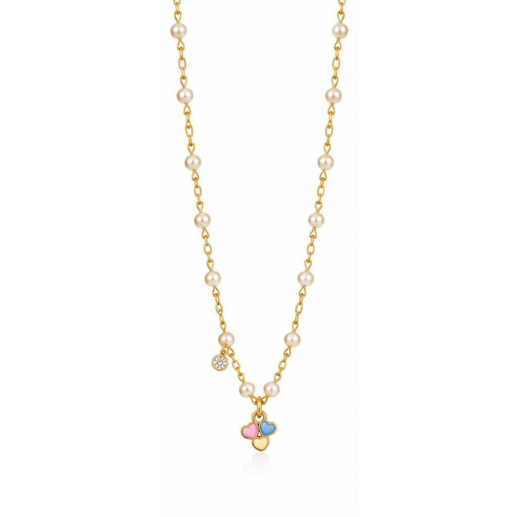 Pearly Hearts Necklace