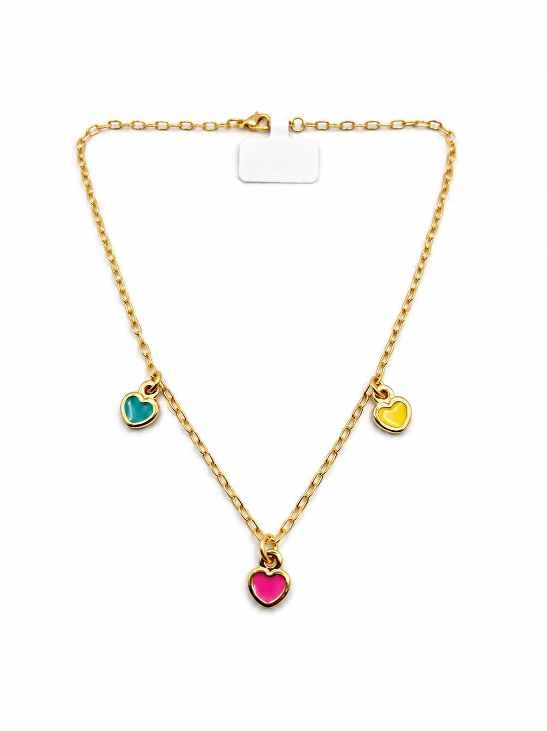 Rainbow Hearts Charm Kids Bracelet