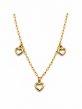 Golden Open Hearts Kids Bracelet