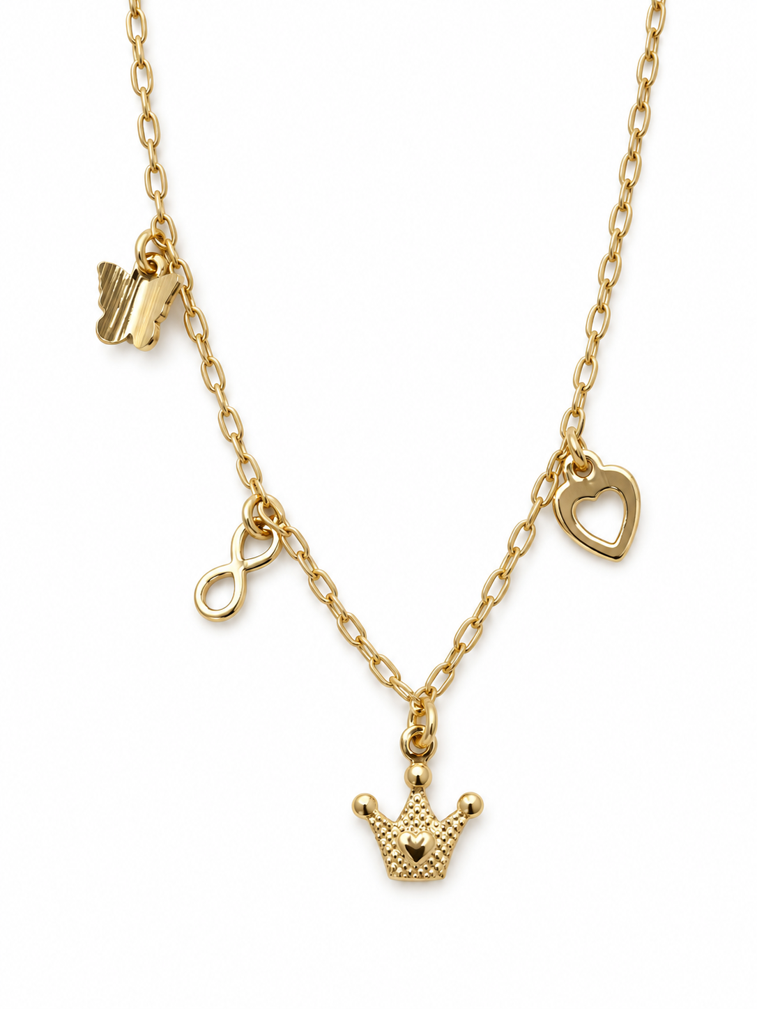 Golden Princess Charms Kids Bracelet