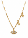 Sparkling Evil Eye & Stars Kids Bracelet